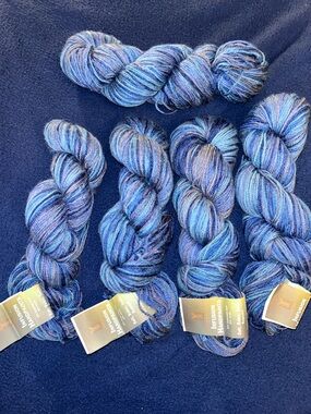Universal Infusion Handpaints Variegated Blue Yarn, Blue Riot, 5 skeins